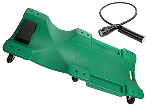 ARCH 40-Zoll-professionelle Walzmechaniker Rollbrett Werkstatt, Garagenbrett Unter Autos Garagenwerkzeug, Auffahrrampe Pkw Mit Artierbaren Griff, Flexibler Universalläufer (Color : Green)