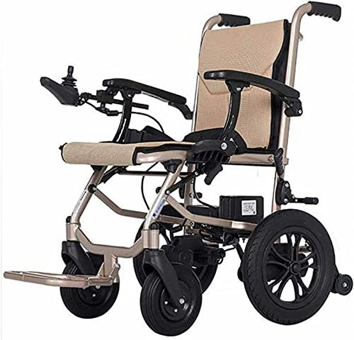 XNASU Fauteuil Roulant Électrique Pliant avec Double Batterie Amovible, Fauteuil Roulant Autopropulsé À Double Fonction, Ouvert/Plié en 1 Seconde, Léger pour Personnes Âgées Handicapées