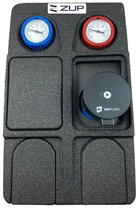 Pumpengruppe DN25 gemischt mit hocheffektiver Umwälzpumpe IMP NMT Mini 25/40-180 und integriertem Rückschlagventil sowie 3-Wege Mischventil für optimale Wasserzirkulation