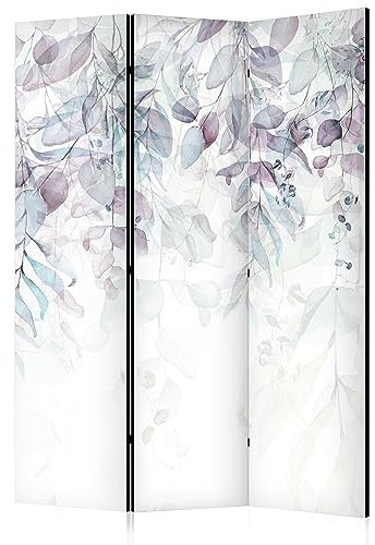 murando Raumteiler Natur Foto Paravent 135x172 cm beidseitig auf Vlies-Leinwand Bedruckt Trennwand Spanische Wand Sichtschutz Raumtrenner Design Blätter Botanik b-C-0615-z-e