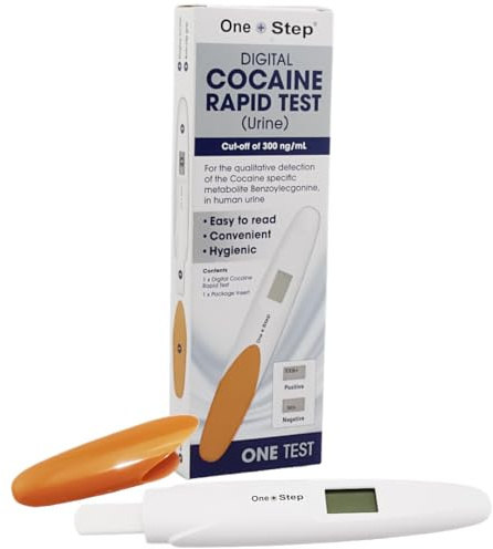 One Step Digital Cocaine Drug Test Kit | Fast LCD Results | 300ng/mL | Private at-home cocaine testing with clear digital YES/NO results. Fast, reliable screening at a 300ng/mL cut-off.