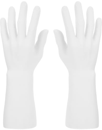 DEARMAMY 2piezas Soporte De Joyas Decorativo Forma De Mano Maniquí Multi-funcional Para Anillos Y Pulseras Organizador De Escritorio Para Accesorios De Exhibición