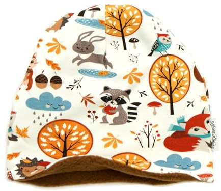 Kleine Könige Mütze Jungen Herbst Winter Beanie mit Fleece · Viele Muster · Ökotex 100 Zertifiziert · Größen 74-140 (KU 42-57)