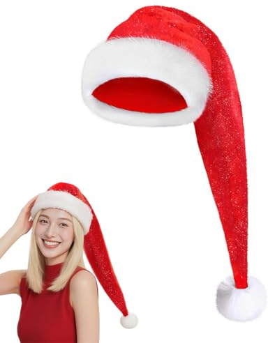 Sprinlot Weihnachtsmütze Erwachsene, Weihnachts Mütze, Christmas Hat