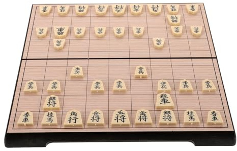 Abaodam Japanisches Schachspiel Faltbares Magnetisches Shogi Brett Reisespiel für Erwachsene und Traditionelles Japanisches Faltschach