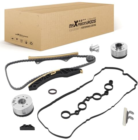 maXpeedingrods 2432103010, 2432103000 Engine Timing Chain Kit Camshaft Gear for Hyundai i10 i20 for Kia Picanto Rio 1.2 1.25 2312103010, 2441003000