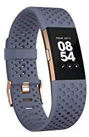 Fitbit - Charge 2 - Edition Spéciale - Or Rose & Bleu Gris - L