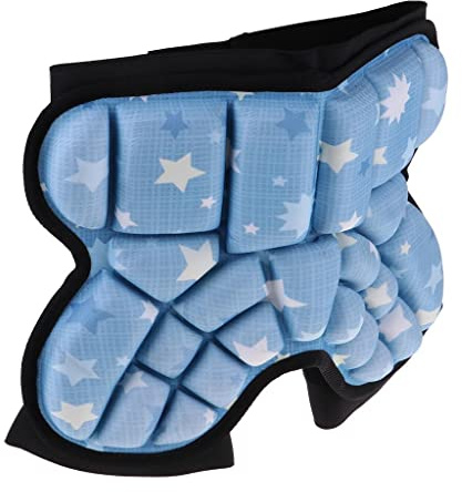 TOOYFUL T Protección Hip, NIÑOS 3D Pantalones Cortos Acolchados Transpirables Equipo Ligero para Snowboard Patinaje Skiing Voleibol Motocicleta Ciclis