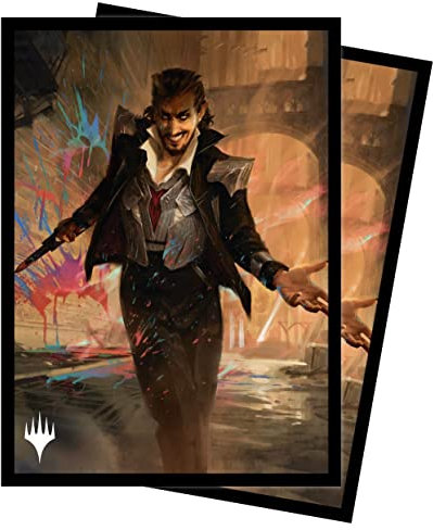 Ultra PRO - Magic: The Gathering - Streets of New Capenna 100ct Card Sleeves (B) - Schützen Sie Ihre Karten mit ChromaFusion-Technologie und verhindern Sie Abnutzung Ihrer Sammelkarten