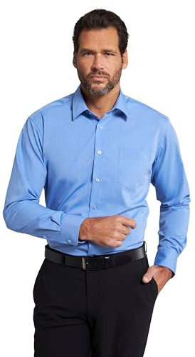 JP 1880 Men's Shirt, lightblue, 5XL Tall