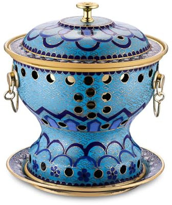 CETEOR Pentola in Rame for Persona Singola Tradizionale Cinese Vintage, pentola Vecchia, pentola separata, pentola in Rame for Manzo, for cene di Famiglia, ristoranti, fornelli,(G)
