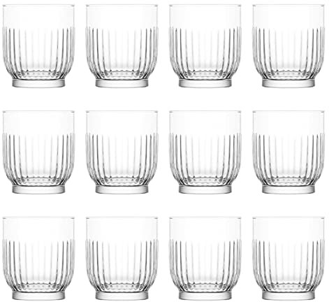 LAV 12x Tokyo 330ml Verres à Whisky - Verre Démodé Scotch Bourbon Rhum Cocktail Gobelets à Boire Coffret Cadeau - by