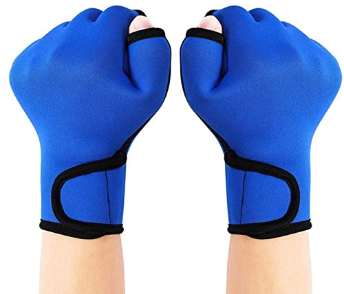 Guantes con palmeados, guantes de entrenamiento de natación Aqua Fit, guantes de neopreno con natación – Manoplas ligeras para aeróbicos acuáticos, aeróbicos acuáticos,