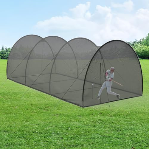 Bullro 30x13x9ft Baseball Batting Cage for Backyard, Collapsible Batting Cage, Batting Cage Net Baseball Softball, Portable Batting Cage for Baseball Practice Softball Hitting Equipment
