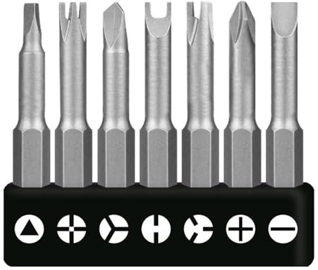 Juego de Destornilladores Especiales de 7 Piezas con Puntas Triangulares de 50 mm