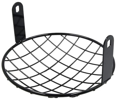 Rejillas Protectoras Cubierta Rejilla para Faros Motocicleta, Parrilla Malla para Faros Delanteros Metal Negro 7,8 Pulgadas Protector Rejilla(2)