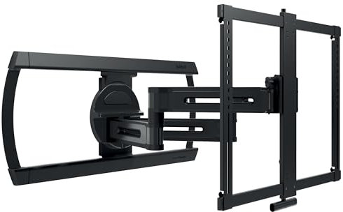 SANUS Height Adjustable Full Motion TV Wall Mount for 42 to 90 TVs - Raise or Lower TV 4 After Install - Maximizes Compatibility with Your Setup - 3 Step DIY w/Smooth Extension, Tilt & Swivel