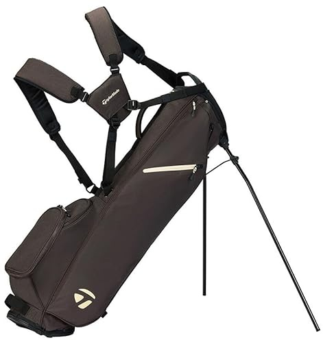 TaylorMade Golf Flextech Tragetasche mit Ständer, Braun / cremefarben