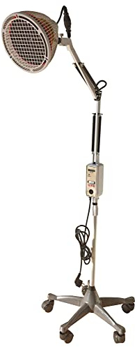 chi-enterprise TDP Wärmelampe Mineralplatte 250W – Akupunkturlampe mit digitalem Timer, Betriebsstunden-Anzeige & Langwellenstrahlung | 140 cm Standhöhe | Begleitend zur Akupunktur | CQ-36