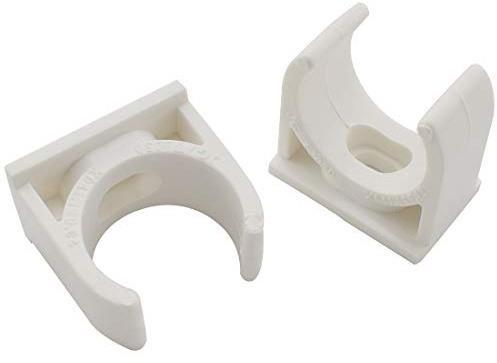 SDTC Tech 12-Pack U-Shaped PVC Water Pipe Clamps Fit for 20mm (0.812) OD, Compatible with 1/2 ID PVC Pipe