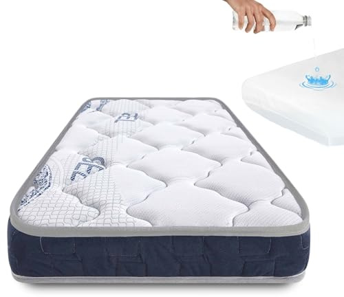 Symphony CoolDreams Viskoelastische Matratze für Kinderbett, 60 x 120 cm | Viskoelastisch, wärmeempfindlich, offenzelliger HR-Schaum, OEKO-TEX® und CertiPUR® zertifiziert. Inklusive Matratzenschoner