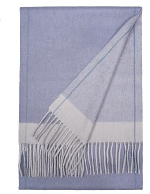 SEECOSY 100% Cashmere Scarf - Varm mjuk, vändbar dubbelsidig halsduk, present för män och kvinnor