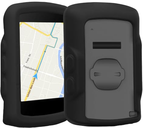 kwmobile fodral kompatibelt med Bryton Rider 460/R460 – mjukt fodral silikon cykel GPS skyddsfodral – svart