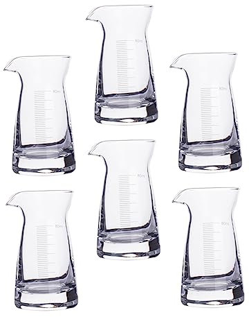 WATIIFUFU Doseur À Vin 80 ML Verre Doseur pour Bar Maison Fête Facile À Lire Robuste