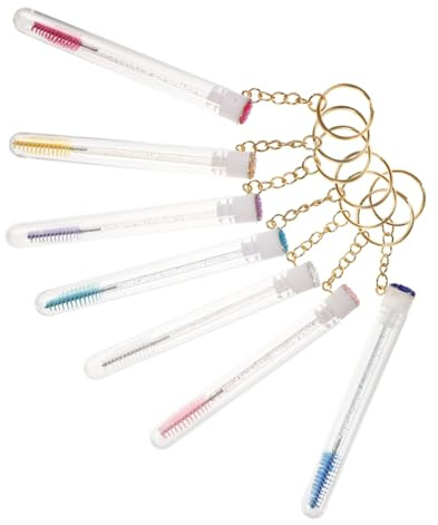 PACKOVE 8pezzi Pennelli Per Ciglia Riutilizzabili Comodi Applicatori Di Mascara e Pettinini Per Ciglia e Sopracciglia Portatile Colori Per Donne