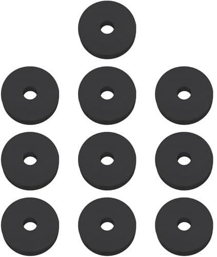 LT Easiyl Lot de 10 joints d'étanchéité en caoutchouc pour robinet 4 x 16 x 4 mm Convient pour robinets supérieurs de 1,27 cm, vannes d'angle