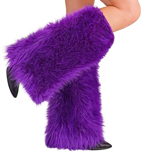 W WIDMANN MILANO Party Fashion - Ghette in peluche, scaldamuscoli, accessorio per costume da adulto, carnevale, festa a tema