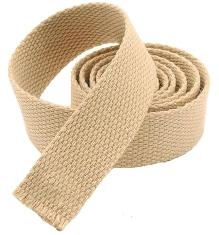 WEOKDFHA sadelgjord 5 meter 25 mm kanvas band bältesväska sadelgjord nylon ryggsäck band sytillbehör (Khaki)