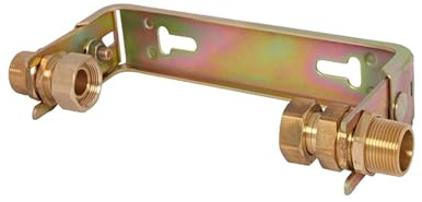 JS Wasserzähler-Bügel 1 1/2 x 1 1/2 Zoll, für Hauswasserzähler mit Baulänge 190 mm, verstellbar, verzinkt