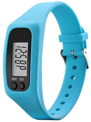 Orologio contapassi: monitor fitness estetico, banda di registrazione chilometraggio con sensore preciso, cinturino in silicone traspirante, impugnatura per alleviare lo stress, tracker digitale per