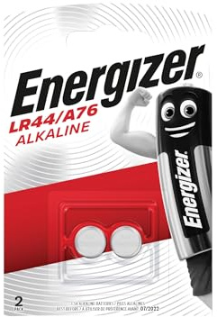 Energizer Lr44/A76 Batterie a Bottone - Set 2 Pezzi