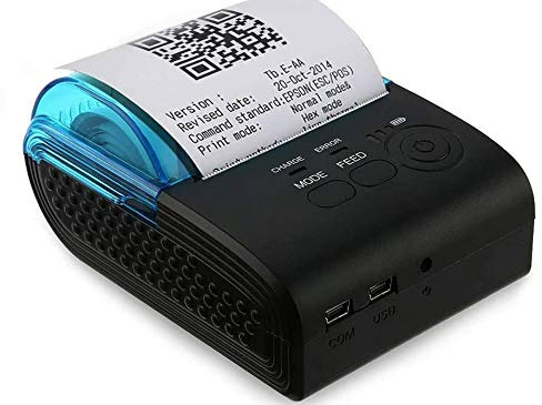 Fuhuihe Bluetooth 4.0 großer Kartenbeleg Thermodrucker 58 mm Thermodrucker Quittungsdrucker tragbarer Mini kabelloser Thermo-Beleg USB-Drucker