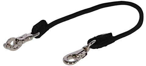 Kerbl Anbinde-Gummiseil, Schwarz, 70cm