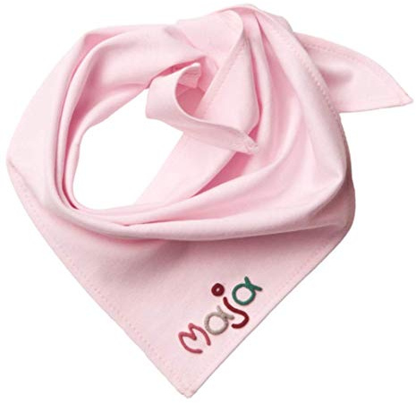 Halstuch rosa für Babys und Kleinkinder Mädchen mit Namen Dreieckstuch zum binden