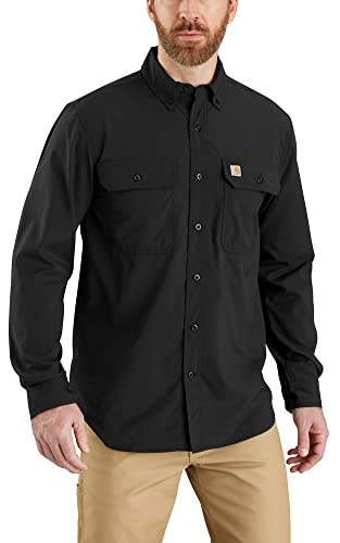 Carhartt Force Relaxed Fit Lightweight Long- Sleeve Shirt Black