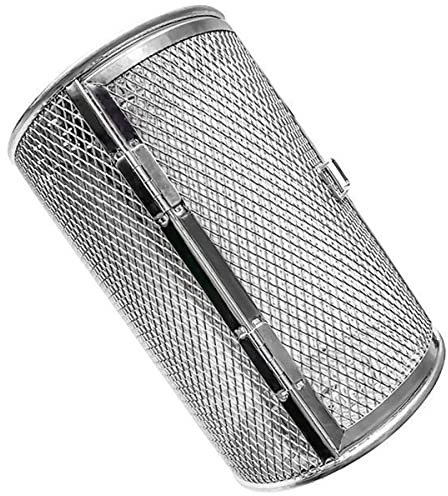 Rotisserie Basket for Tower Air Fryer Stainless Steel Rotisserie Grill Basket 360° Rotating Frying Basket Air Fryer Grilling Basket Oven Round Rack Basket Air Fryer Accessories for Oven BBQ