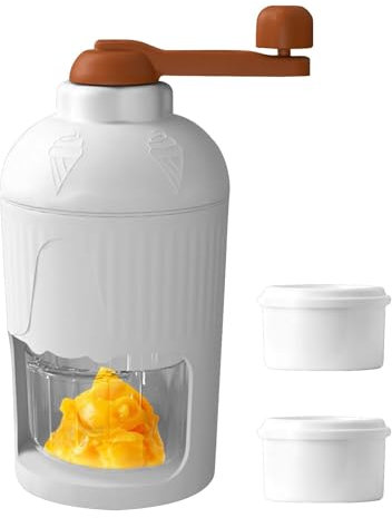 Machine à cônes de neige manuelle,Machine à glace manuelle,Machine à glace pilée à manivelle | Brise-glace portatif de grêle de Smoothies, Machine à glace pilée compacte avec le bac à glaçons pour l'u