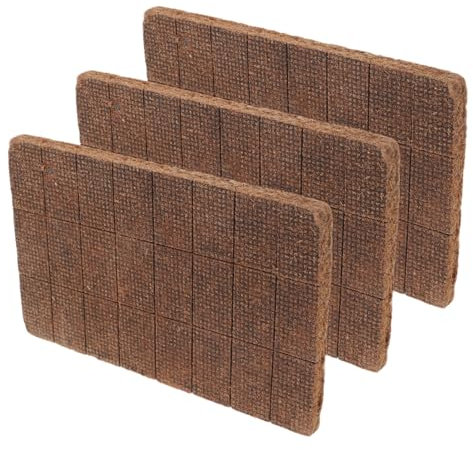 UKCOCO 72 Pièces Bloc de Cire pour allumeur de Barbecue démarreurs de Foyer Allume-feu de Survie Allume feu Allume-feu pour cheminée Cubes Allume-feu Bois Light Brown