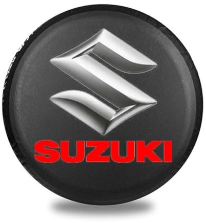 UJEOOWKM Copriruota di Scorta per Suzuki Jimny (GJ) 2.Gen 2018-2023,Copertura Ruota Auto Protezione Ruota di Scorta Copriruota Impermeabile Accessori Auto Ruota,15 inch
