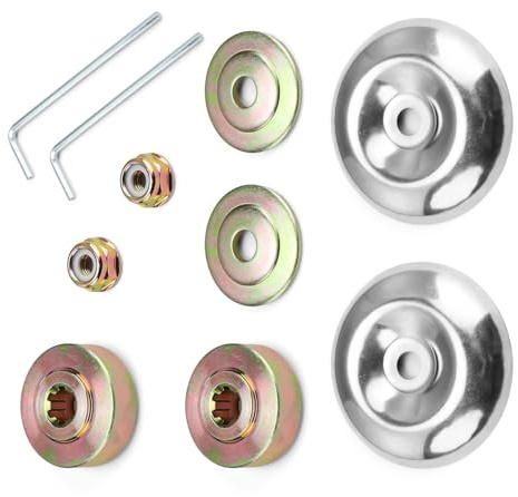 Universelle Kit Fixation écrou Lame Boîte,Tête de Débroussailleuse Universelle Accessoires,10 Morceaux Kit Ecrou Tete Debroussailleuse,Lames de Boîte Vitesse Métal,pour Tondeuse à Gazon Brosse Cutter