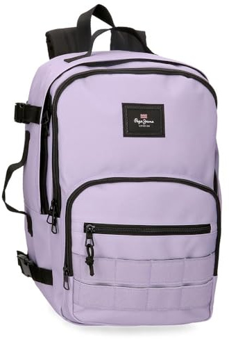 Pepe Jeans Aris Mochila de Cabina, Lila, 25x40x20 cms