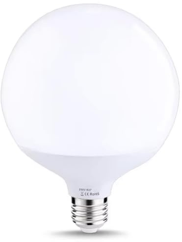 Voltix Lampada LED Globo G150 30W, Attacco E27, 2520LM – Lampadina Opaca a LED 190x150mm, per Casa e Ufficio – Lampadina Globo E27 a Risparmio Energetico (Bianco caldo - 3000K)