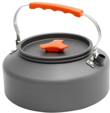 UPKOCH Bouilloire de Camping Portable Léger avec Poignée Orange Théière pour Randonnée Pique- et Voyage Plein Air