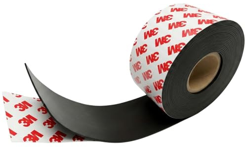 Lumonic 5m Magnetklebeband | 50x2mm | flexibel, selbstklebend, zuschneidbar, ohne Bohren | Fliegengitter, Schule und Tafel