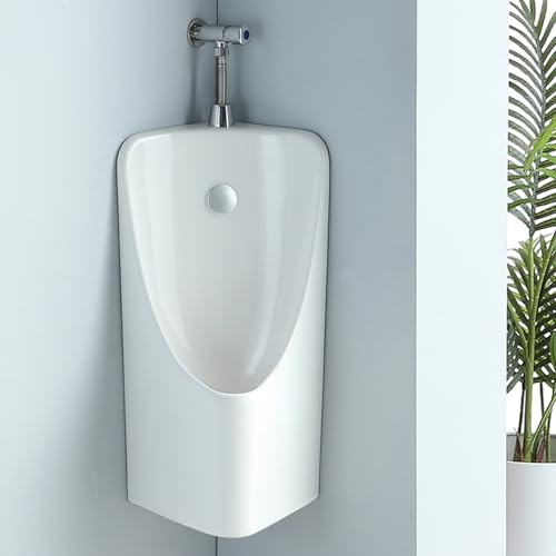 Valvola di rilascio manuale della pressione a parete Orinatoio ad angolo in ceramica deviatore di scarico angolare a prova di perdite WC da uomo efficiente sistema di scarico moderno