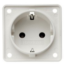 Berker Integro Steckdose Schuko weiß matt SB
